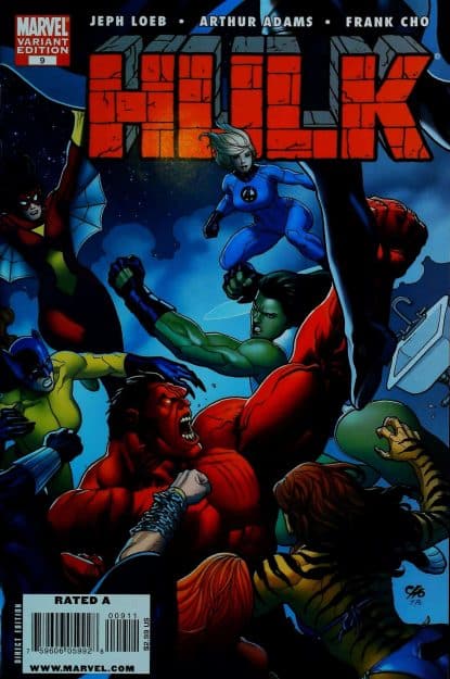 Couverture de HULLK (2008) #9 VARIANT B - par Frank Cho - lecubeacomics.com