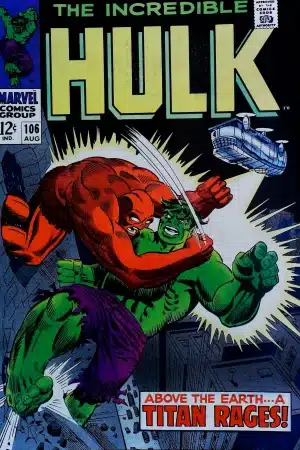 Couverture de INCREDIBLE HULK (1962) #106 - par Marie Severin - lecubeacomics.com