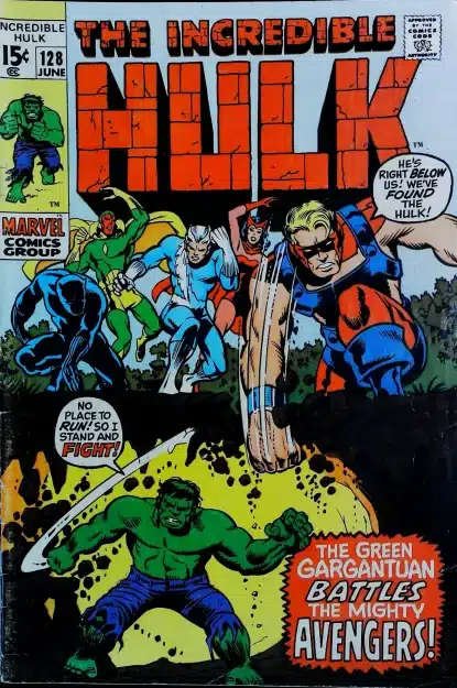 Couverture de INCREDIBLE HULK (1962) #128 - par Herb Trimpe - lecubeacomics.com
