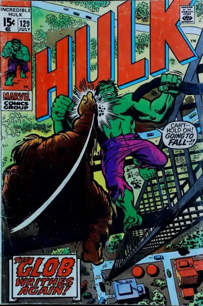 Couverture de INCREDIBLE HULK (1962) #129 - par Herb Trimpe - lecubeacomics.com
