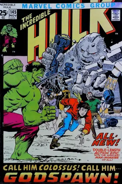 Couverture de INCREDIBLE HULK (1962) #145 - par Herb Trimpe - lecubeacomics.com