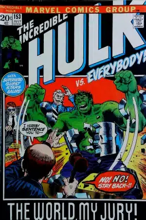 Couverture de INCREDIBLE HULK (1962) #153 - par Herb Trimpe - lecubeacomics.com