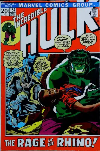 Couverture de INCREDIBLE HULK (1962) #157 - par Herb Trimpe - lecubeacomics.com