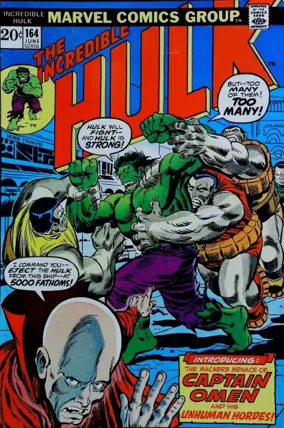 Couverture de INCREDIBLE HULK (1962) #164 - par Herb Trimpe - lecubeacomics.com