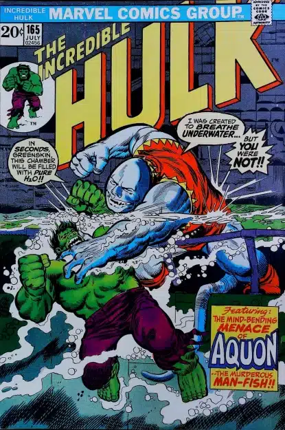 Couverture de INCREDIBLE HULK (1962) #165 - par Herb Trimpe - lecubeacomics.com