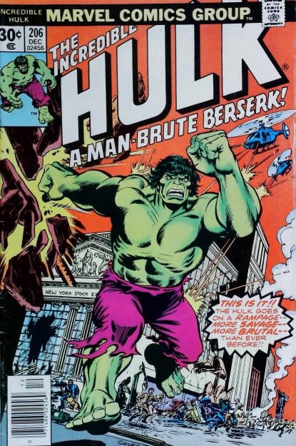 Couverture de INCREDIBLE HULK (1962) #206 - par Dave Cockrum - lecubeacomics.com