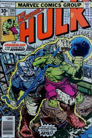 Couverture de INCREDIBLE HULK (1962) #209 - par Ed Hannigan - lecubeacomics.com
