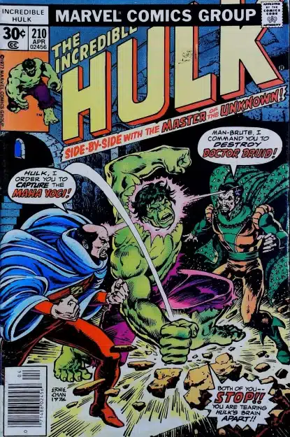 Couverture de INCREDIBLE HULK (1962) #210 - par Ernie Chan - lecubeacomics.com