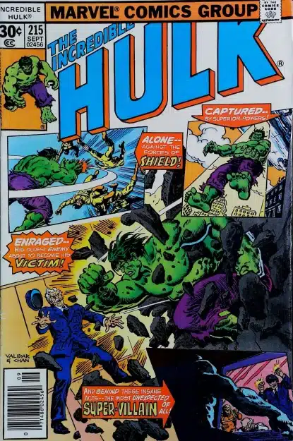 Couverture de INCREDIBLE HULK (1962) #215 - par Rich Buckler - lecubeacomics.com