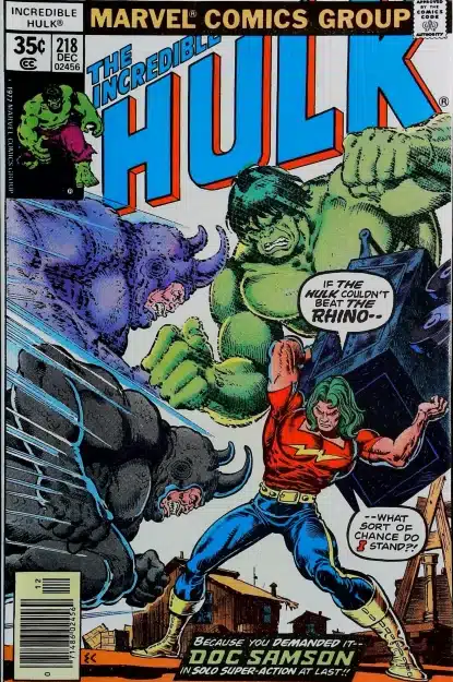 Couverture de INCREDIBLE HULK (1962) #218 - par Ernie Chan - lecubeacomics.com