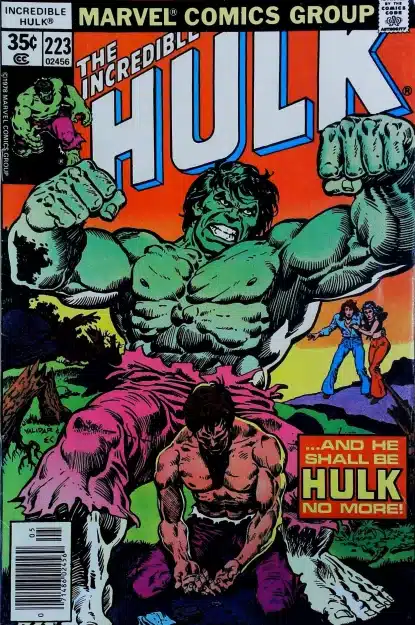 Couverture de INCREDIBLE HULK (1962) #223 - par Rich Buckler - lecubeacomics.com