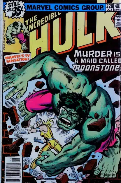 Couverture de INCREDIBLE HULK (1962) #228 - par Herb Trimpe - lecubeacomics.com