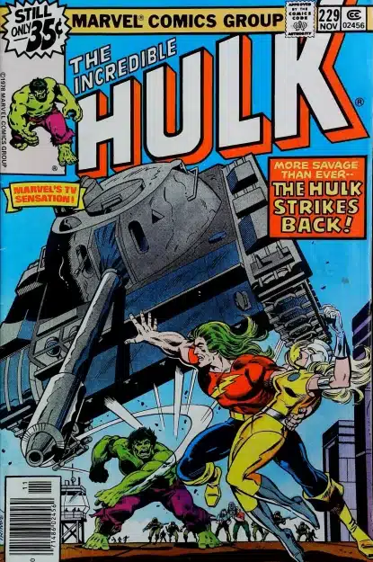 Couverture de INCREDIBLE HULK (1962) #229 - par Herb Trimpe - lecubeacomics.com