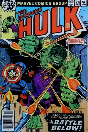 Couverture de INCREDIBLE HULK (1962) #232 - par Dan Adkins - lecubeacomics.com