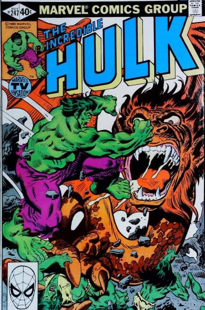 Couverture de INCREDIBLE HULK (1962) #247 - par Rich Buckler - lecubeacomics.com