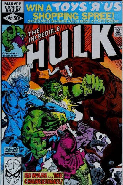 Couverture de INCREDIBLE HULK (1962) #252 - par Rich Buckler - lecubeacomics.com