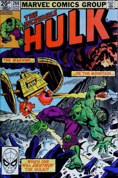 Couverture de INCREDIBLE HULK (1962) #260 - par Ed Hannigan - lecubeacomics.com