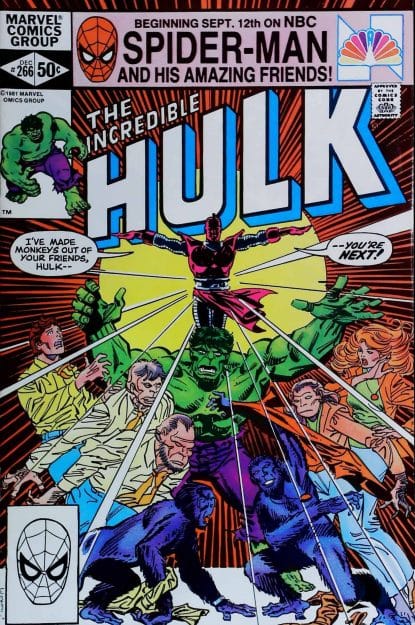 Couverture de INCREDIBLE HULK (1962) #266 - par Al Milgrom - lecubeacomics.com