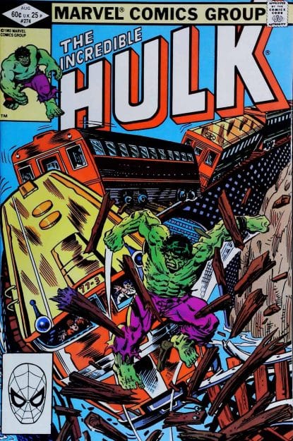 Couverture de INCREDIBLE HULK (1962) #274 - par Al Milgrom - lecubeacomics.com
