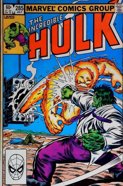 Couverture de INCREDIBLE HULK (1962) #285 - par Ron Wilson - lecubeacomics.com