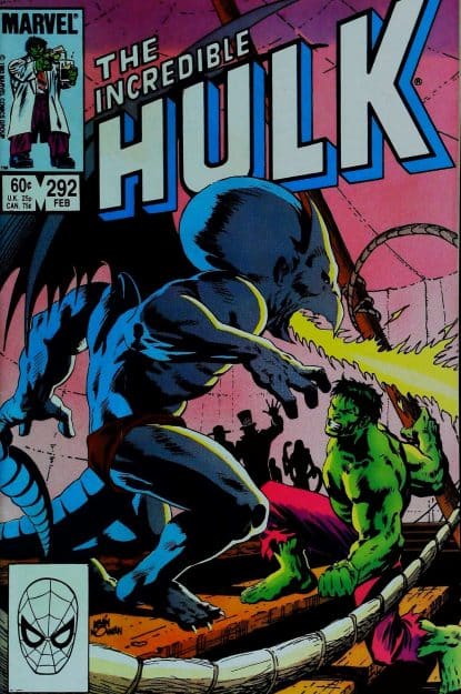 Couverture de INCREDIBLE HULK (1962) #292 - par Kevin Nowlan - lecubeacomics.com
