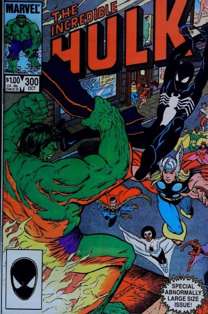 Couverture de INCREDIBLE HULK (1962) #300 - par Bret Blevins - lecubeacomics.com