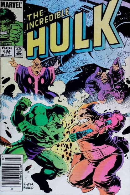 Couverture de INCREDIBLE HULK (1962) #304 - par Mike Mignola - lecubeacomics.com