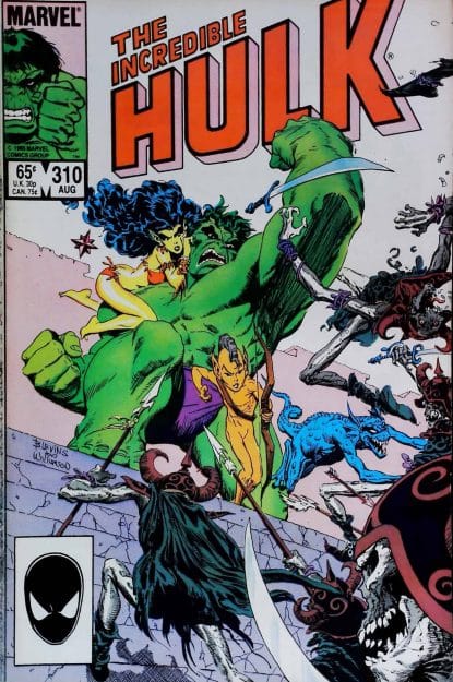 Couverture de INCREDIBLE HULK (1962) #310 - par Bret Blevins - lecubeacomics.com