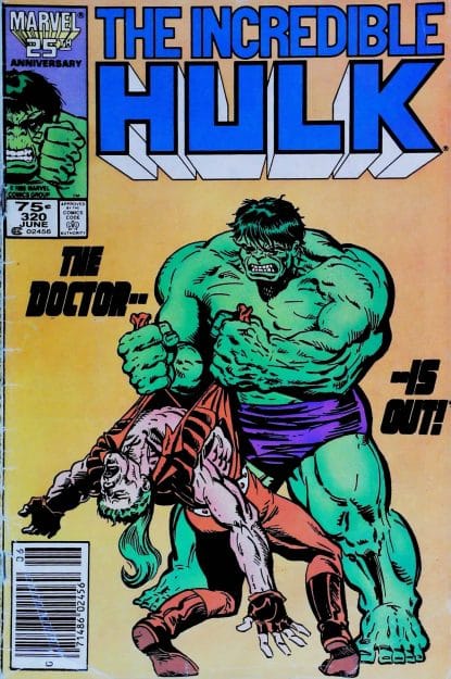 Couverture de INCREDIBLE HULK (1962) #320 - par Al Milgrom - lecubeacomics.com