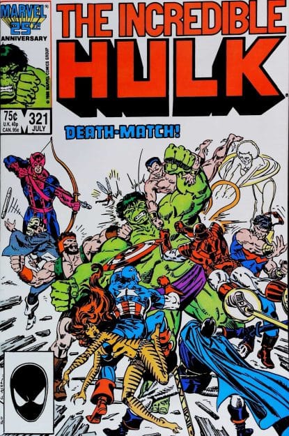 Couverture de INCREDIBLE HULK (1962) #321 - par Al Milgrom - lecubeacomics.com