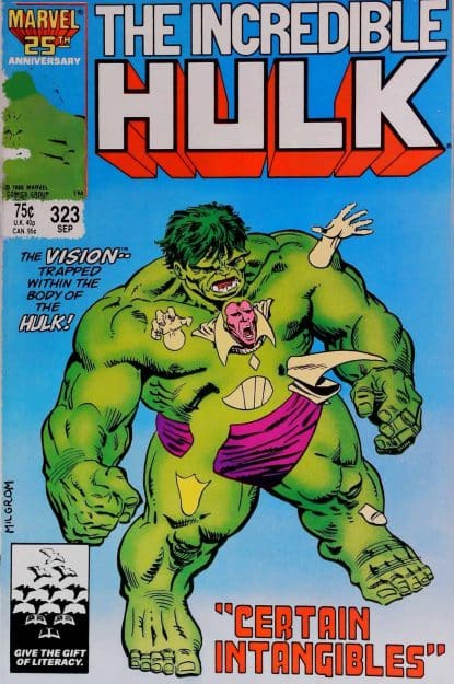 Couverture de INCREDIBLE HULK (1962) #323 - par Al Milgrom - lecubeacomics.com