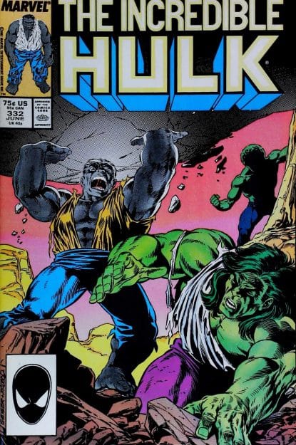 Couverture de INCREDIBLE HULK (1962) #332 - par Steve Geiger - lecubeacomics.com