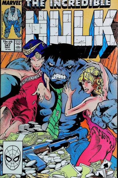 Couverture de INCREDIBLE HULK (1962) #347 - par Jeff Purves - lecubeacomics.com