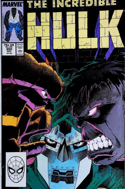 Couverture de INCREDIBLE HULK (1962) #350 - par Jeff Purves - lecubeacomics.com