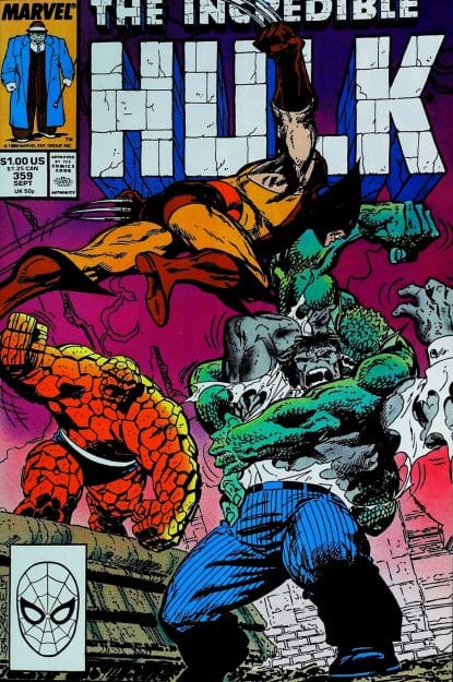 Couverture de INCREDIBLE HULK (1962) #359 - par John Byrne - lecubeacomics.com