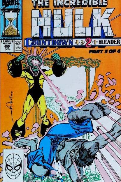 Couverture de INCREDIBLE HULK (1962) #366 - par Walter Simonson - lecubeacomics.com