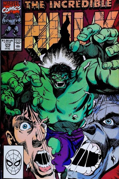 Couverture de INCREDIBLE HULK (1962) #372 - par Dale Keown - lecubeacomics.com
