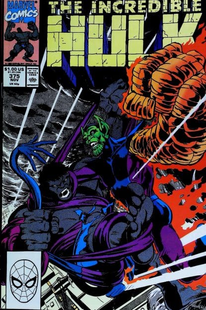 Couverture de INCREDIBLE HULK (1962) #375 - par Dale Keown - lecubeacomics.com