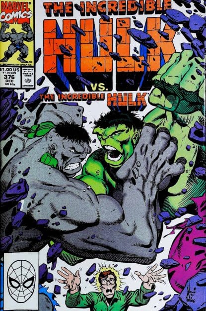 Couverture de INCREDIBLE HULK (1962) #376 - par Dale Keown - lecubeacomics.com