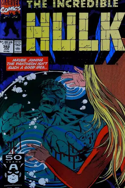 Couverture de INCREDIBLE HULK (1962) #382 - par Dale Keown - lecubeacomics.com