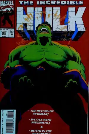 Couverture de INCREDIBLE HULK (1962) #408 - par Gary Frank - lecubeacomics.com