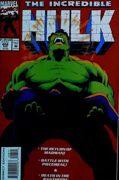 Couverture de INCREDIBLE HULK (1962) #408 - par Gary Frank - lecubeacomics.com