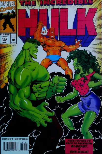 Couverture de INCREDIBLE HULK (1962) #412 - par Paul Pelletier - lecubeacomics.com