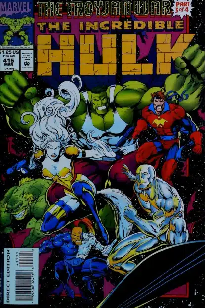 Couverture de INCREDIBLE HULK (1962) #415 - par Gary Frank - lecubeacomics.com
