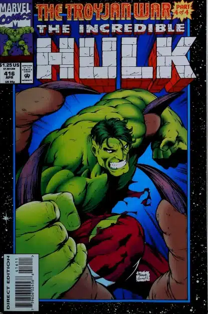 Couverture de INCREDIBLE HULK (1962) #416 - par Gary Frank - lecubeacomics.com