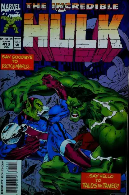 Couverture de INCREDIBLE HULK (1962) #419 - par Roger Cruz - lecubeacomics.com