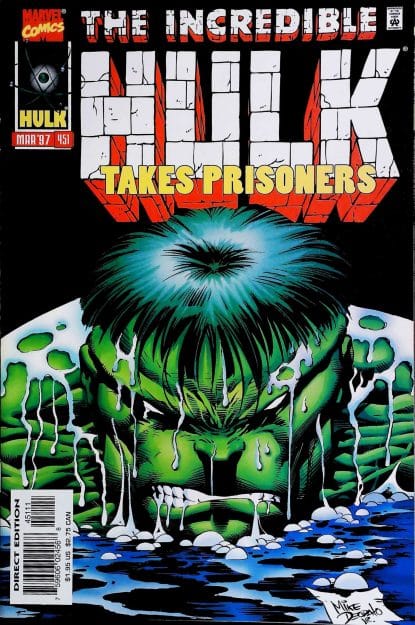 Couverture de INCREDIBLE HULK (1962) #451 - par Mike Deodato Jr - lecubeacomics.com