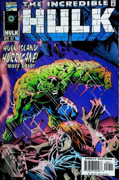 Couverture de INCREDIBLE HULK (1962) #452 - par Mike Deodato Jr - lecubeacomics.com