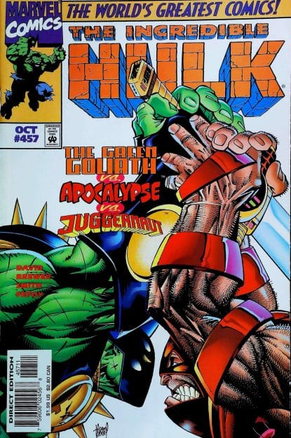 Couverture de INCREDIBLE HULK (1962) #457 - par Adam Kubert - lecubeacomics.com