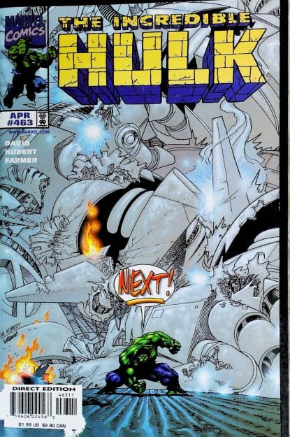 Couverture de INCREDIBLE HULK (1962) #463 - par Adam Kubert - lecubeacomics.com
